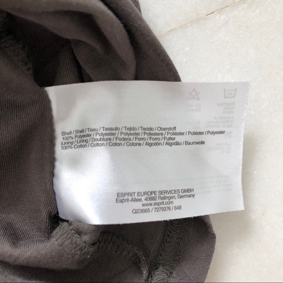 Esprit Gray Pattern Ruffle Top - Picture 7 of 7